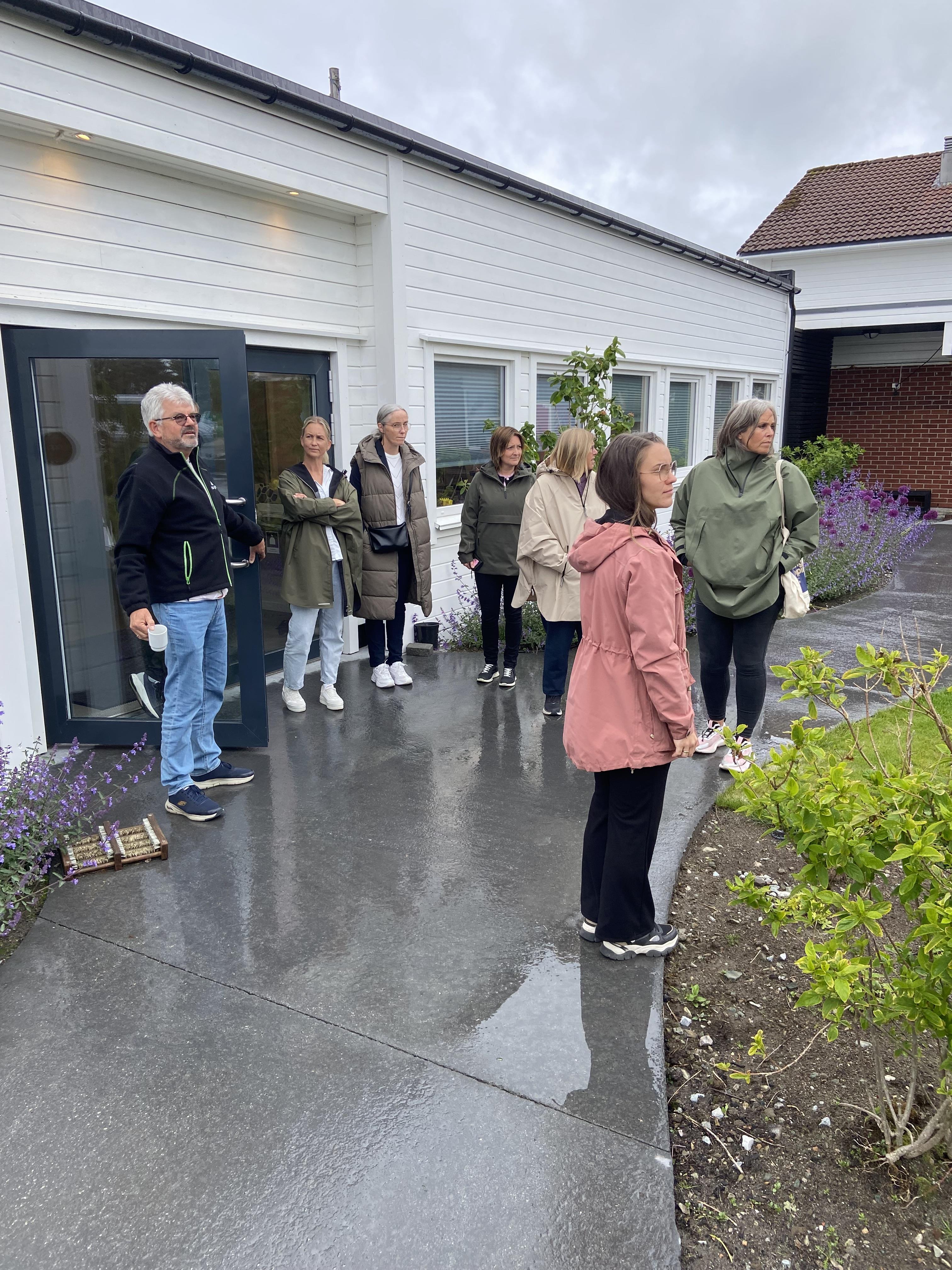 Nettverksgruppen på besøk hos Hauge videregående skole